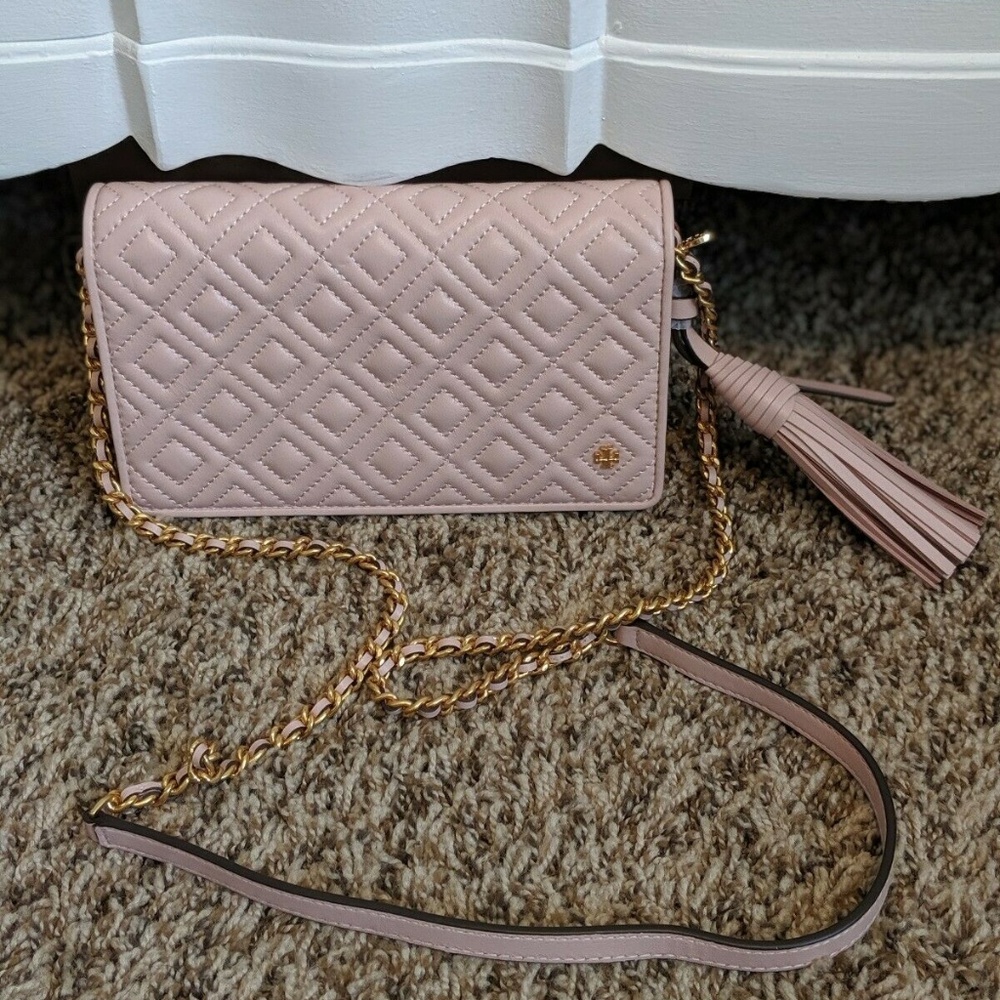 Tort Burch Fleming Flat Wallet Crossbody